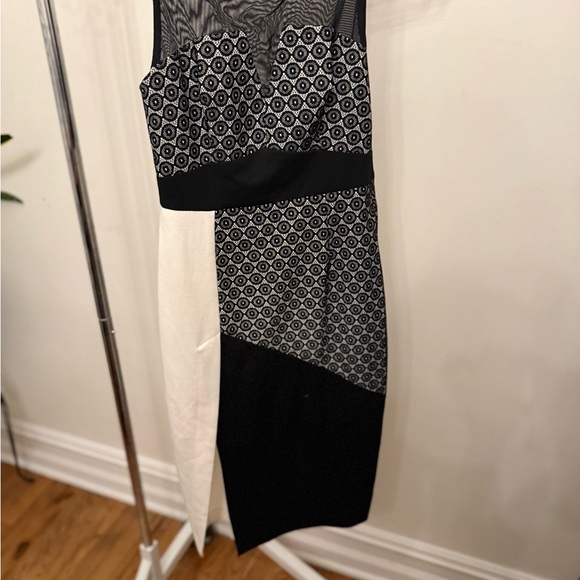 Topshop Black and White Asymmetrical Dress - Picture 5 of 6